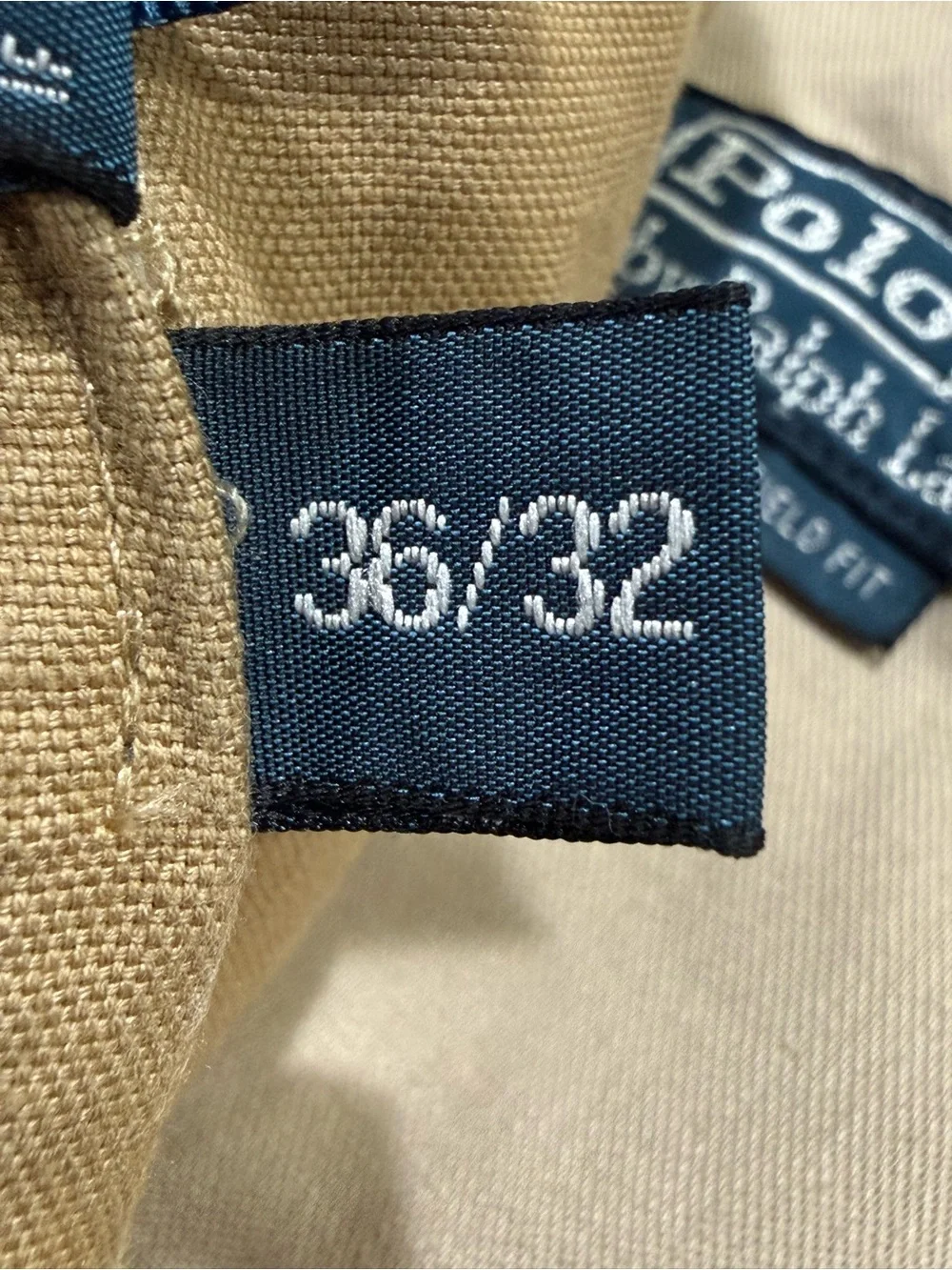 Polo Ralph Lauren VTG Suffield Fit Pants Size 36x32-29 Hemmed Inseam Linen Blend